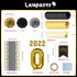 2022 Graduation Party Supplies: it Includes Banner Garland, Graduation Tablecloth, Paper Flowers, 2022 aluminum film Balloons and Confetti Balloon which can be used for Graduation Party Decorations in University, High School and Primary School
