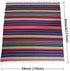 OurWarm Mexican Serape Tablecloth Fringe Cotton Mexican Blanket, Handwoven Fiesta Tablecloth for Mexican Party Cinco de Mayo Decorations, 84 x 59 Inch