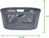 Mind Reader Laundry, Gray 40 Liter Clothes Basket