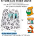 Stand Mixer Cover with Pocket Compatible 4.5-6 Quart Kitchen Aid Mixer, Mixer Covers Fits All Tilt Head & Bowl Lift Models, Kitchen Small Appliance Cover JJZ584