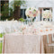 Sequin Party Tablecloth Champagne Blush 60x102inches Shiny Table Overlay Shimmer Table Covers Elegant for Wedding Birthday Home Decorations