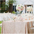 Sequin Party Tablecloth Champagne Blush 60x102inches Shiny Table Overlay Shimmer Table Covers Elegant for Wedding Birthday Home Decorations