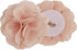 Madison Park Rosette Floral Embellished Cuff Tab Top Solid Single Window Treatments Curtain Panel Drape for Bedroom Living Room and Dorm, 50"x84", Blush