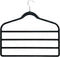 Honey-Can-Do 4-Tier Non-Slip Velvet Pants Hangers, 4-Pack HNG-09048 Black