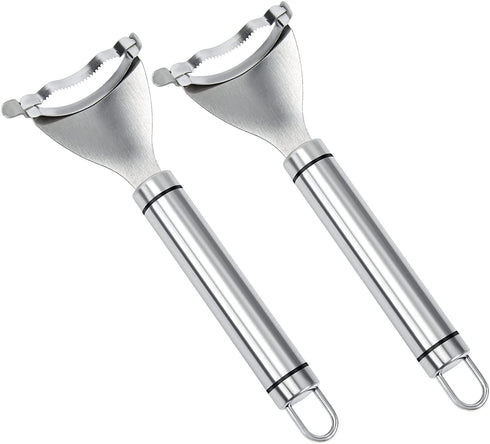 2 Pcs Magic Corn Peeler Stripper, Corn Cob Peeler Corn Remover Corn Kerneler with Stainless Steel Blades and Ergonomic Handle, Vegetable Peeler Potato Peeler, Peelers for Kitchen