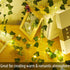 Ivy String Lights, Fake Vine String Lights, Artificial Ivy Decor Lights Garland Wreath Green Leaf Flowers Valentine's Day Party Wedding Home Garden Christmas Decor Room Wall Indoor Outdoor Decoration