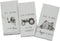Kay Dee Designs Farmers Market Assorted Set Flour Sack Towels, Set of 3