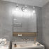 Aipsun Bathroom Light Fixtures Chrome Vanity Lighting Fixtures 3 Light Farmhouse Bathroom Vanity Lights (Exclude Bulb)