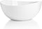 Sweese 104.101 Porcelain Bowl - 42 Ounce for Cereal, Salad and Popcorn - Set of 1, White