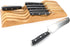 ROYALHOUSE Bamboo Knife Block Holder, 11 Knives Dock, In-Drawer Knife Drawer Organizer, Perfect for Home and Chefs, Premium Knife Holder, Gift for Christmas and Housewarming, Knives Not Included