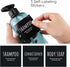 Shower Bottles Refillable with Labels, Segbeauty 3pcs 16.9oz Liquid Soap Dispenser for Bathroom, 500ml Pump Bottles for Body Soap Shampoo Conditioner Shower Gel Lotion Hotel, Plastic Press Dispenser