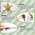 Christmas Tree Topper Star Christmas Tree Topper Lighted with LED Magic 5 Dynamic Patterns Rotating Projector and Switch, 3D Glitter Hollow Gold Xmas Tree Topper for Christmas Tree Decorations