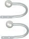 Kenney Ball End Window Curtain Holdback Pair, Antique Pewter