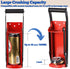 MinliGUY Aluminum Can Crusher, Heavy Duty Can Crusher Wall Mounted, for up to 16oz/500ML Drinks Cans, Can Smasher For Recycling with Bottle Cap Opener-Red