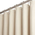 BTTN Fabric Shower Curtain, Linen Textured Heavy Duty Polyester Cloth Shower Curtain Set with 12 Plastic Hooks, Hotel Luxury Waterproof Decorative Shower Curtains for Bathroom - 72"x72" - Beige/Cream