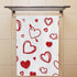 BVOGOS Valentine's Day Bath Hand Kitchen Towels Heart Romantic Face Towel Washcloth Set of 2 Soft Quick Dry Super Absorbent Bathroom Red