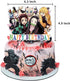 Danghe Japanese Anime Birthday Party Decorations 46 Pcs Manga Favors Japanese Anime Party Supplies with 1 Birthday Banner, 1 Cake Topper, 24 Cupcake Toppers, 20 Balloons