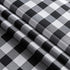 Locika Rectangle Gingham Checkered Tablecloth,Waterproof Spillproof Buffalo Plaid Tablecloth,Washable Wipeable Stain Resistant Fabric Tablecloth (Black and White Checkered, 60" x 104")