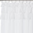 Madison Park Grace White Shower Curtain,Solid Cottage Top Shower Curtains for Bathroom, 72 X 72, White