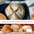 Bread Proofing Baskets Set, PATIOPTION Banneton Baskets Round Banneton Proofing Baskets Used for Making Sourdough Bread with Liner+Bread Lame+Dough+Scraper+Whisk+Stencils Baking Bowl Gift for Bakers