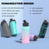 Macrosaving Water Bottle with Straw (27oz), 3 Lids, Double Wall Vacuum Stainless Steel Sports Insulated Water Bottle, Leakproof BPA Free Personalized Water Bottle Travel Thermos for Biking, Hiking