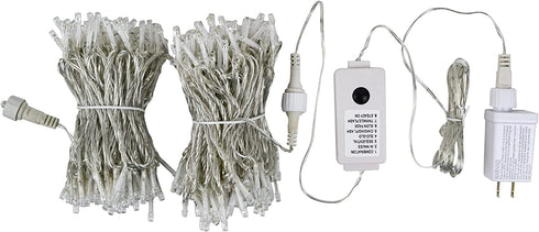 300 LED Christmas Lights, 108.6 Ft Xmas String Light 8 Modes Plug-in Waterproof Mini Lights for Indoor and Outdoor, Holiday Christmas Tree Wedding Party Bedroom Decorations (White )