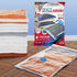 Spacesaver Premium Vacuum Storage Bags. 80% More Storage! Hand-Pump for Travel! Double-Zip Seal and Triple Seal Valve! Vacuum Sealer Bags for Comforters, Blankets, Bedding, Clothing! (Medium 4-Pack)