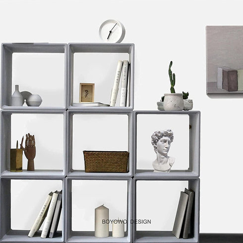 BOYOWO David Statue Greek Bust Face Vase Head Planter Roman Cute Room Decor Aesthetic Dark Academia Room Decor Bookshelf Sculpture Coquette Room Decor 6'' White Resin no Flower