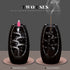 Ronlap Backflow Incense Burner, Ceramic Waterfall Smoke Incense Holder with 120 Upgraded Incense Cones+30 Incense Sticks+1 Tweezer+1 Mat, for Aromatherapy Meditation Home Decorations, Black