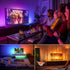 BASON LIGHTING TV LED Backlight, 14.76ft USB Led Lights Strip for 60-70 TV/Monitor Backlight, LED TV Lights with Remote, 4096 DIY Colors TV Bias Lighting for HDTV, PC,Updated.