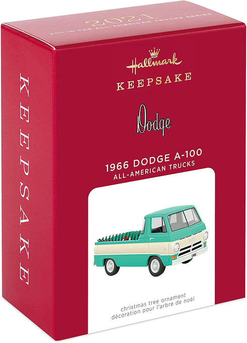 Hallmark Keepsake Christmas Ornament 2021, 1966 Dodge A-100 All-American Trucks, Metal