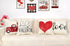 4TH Emotion Valentines Day Pillow Covers 18x18 Set of 4 Hello Valentine Spring Farmhouse Decor Red Love Truck Holiday Decorations Throw Cushion Case for Home Decorations TH076