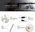 Modern Mini White Plug in Cord Reading Wall Lamp with Switch - Rotating Adjustable Spotlight Wall Sconces Fixture - Indoor Night Light for Bedroom Child Headboard Living Room Decoration(7W 3000K)