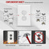 ENERLITES Jumbo Duplex Receptacle Outlet Wall Plate, Electrical Outlet Covers, Gloss Finish, Over-Size 1-Gang 5.5" x 3.5", Polycarbonate Thermoplastic, 8821O-W-10PCS, White (10 Pack)