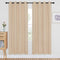 NICETOWN Blackout Drapery Curtain Panel - Window Treatment Thermal Insulated Solid Grommet Blackout Curtain/Panel/Drape for Bedroom (Biscotti Beige, 1 Panel, 52 by 72 inches)