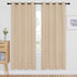 NICETOWN Blackout Drapery Curtain Panel - Window Treatment Thermal Insulated Solid Grommet Blackout Curtain/Panel/Drape for Bedroom (Biscotti Beige, 1 Panel, 52 by 72 inches)