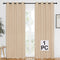 NICETOWN Room Darkening Biscotti Beige Curtain - Modern Design Light Reducing & Privacy Protection Short Window Drape/Drapery for Kid's Room, 52x84 inches, 1 Piece