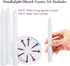Howemon 150 Church Candles with Drip Protectors for Devotional Candlelight Vigil Service, Box of 150 Candles, Unscented White 5" H X 1/2" D, No Smoke