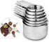Measuring Cups Stainless Steel 7 Piece Stackable Set for Dry or Liquid Ingredients Measurement - Kitchen Gadgets & Utensils Metal Measuring Cups Best for Cooking & Baking