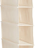 Amazon Basics Hanging Closet Shelf - 10-Tier, Canvas