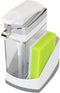 Casabella Kitchen Soap Pump Caddy, White Sink Sider Solo with Sponge Chrome Plating