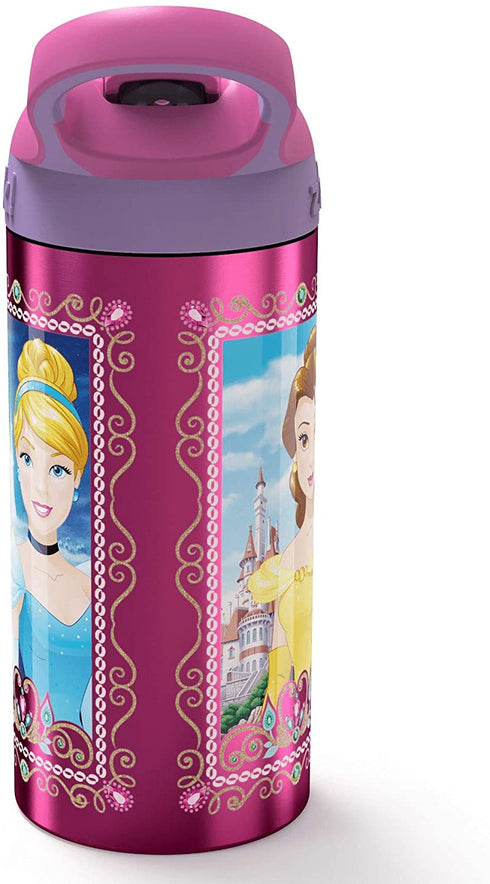 Zak Designs Disney Princess Water Bottle Stainless Steel 19.5 Ounces