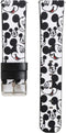 Sufcusny Cute Cartoon Leather Band Strap Lovely Style Wristband Bracelet Compatible with Fitbit Versa 2/Versa/Versa Lite/Versa SE, White/Black Mickey