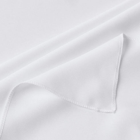 LA Linen Polyester Poplin Washable Square Tablecloth, Stain and Wrinkle Resistant Table Cover 52x52, Fabric Table Cloth for Dinning, Kitchen, Party, Holiday 52 by 52-Inch, White