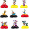 Mickey Minnie Donald Duck Honeycomb Centerpieces, 9 Pcs Table Topper for Birthday Party Decoration, Double Sided Cake Topper Party Favor, Photo Booth Props, Party Supplies for Kids€¦