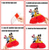 Mickey Minnie Donald Duck Honeycomb Centerpieces, 9 Pcs Table Topper for Birthday Party Decoration, Double Sided Cake Topper Party Favor, Photo Booth Props, Party Supplies for Kids€¦
