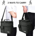 Large Insulated Lunch Bag for Women Men, 10L Leakproof Thermal Reusable Lunch Box for Adult & Kids, Tall Meal Prep Lunch Cooler Tote with 4 Pockets for Office Work by Tirrinia, Black