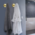 NearMoon Bath Towel Hooks- SUS 304 Stainless Steel Robe Hook Holder, Heavy Duty Coat Hook for Bathroom Livingroom Hotel Kitchen Garage, Wall Mounted- 4 Pack (Brushed Gold)