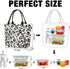 Aosbos Leopard Lunch Bags for Women, Leakproof Insulated Lunch Box Lunch Tote Bag Lunch Cooler Bags, Meal Prep Container Loncheras Para Mujer for Work Travel Picnic Gym, Leopard Print