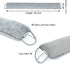 fowong Door Draft Stopper-38 Gray Door Snake Draft Stopper, Heavy Weighted Door Draft Guard Door Blocker Security, Sound Proofing Padding for Door